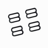 1″ Metal Tri-Glide Slider Buckles Black (Package of 4)